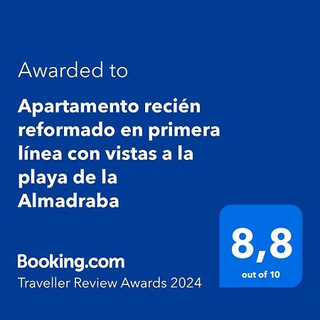 Apartamento Recien Reformado En Primera Linea Con Vistas A La Playa De La Almadraba Benicàssim Exteriör bild